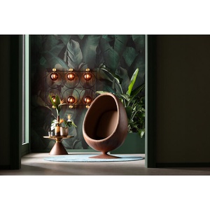 Fauteuil pivotant EYE BALL Kare Design noyer