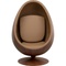 Fauteuil pivotant EYE BALL Kare Design noyer