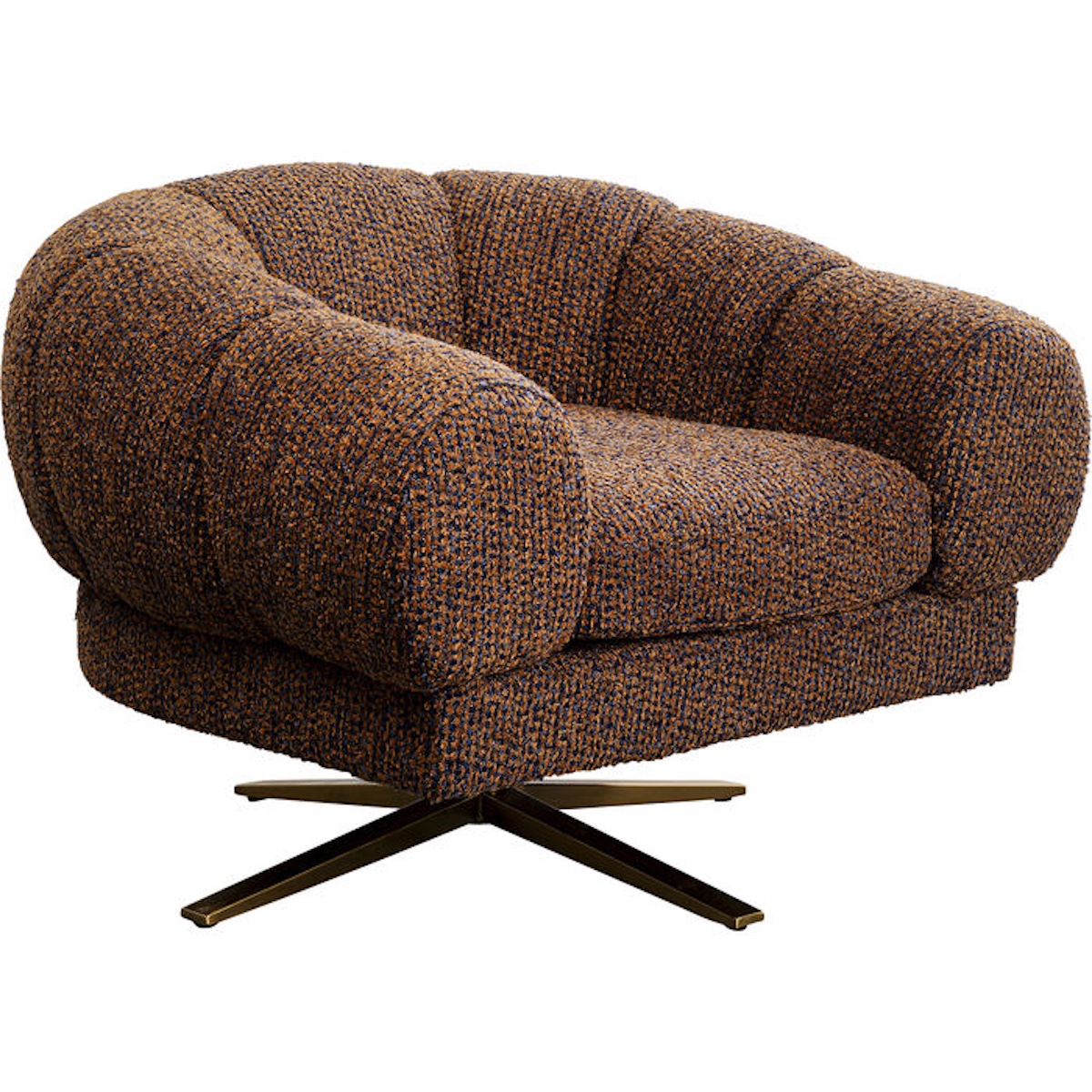Fauteuil pivotant JANNO Kare Design marron