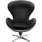 Fauteuil pivotant LOUNGE Kare Design noir Grafite