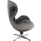 Fauteuil pivotant LOUNGE Kare Design noir Grafite