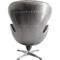 Fauteuil pivotant LOUNGE Kare Design noir Grafite