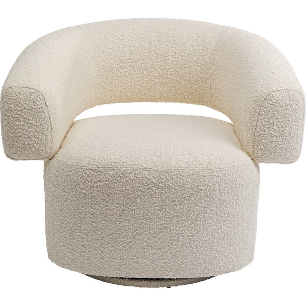 Fauteuil pivotant MAYE Kare Design crème