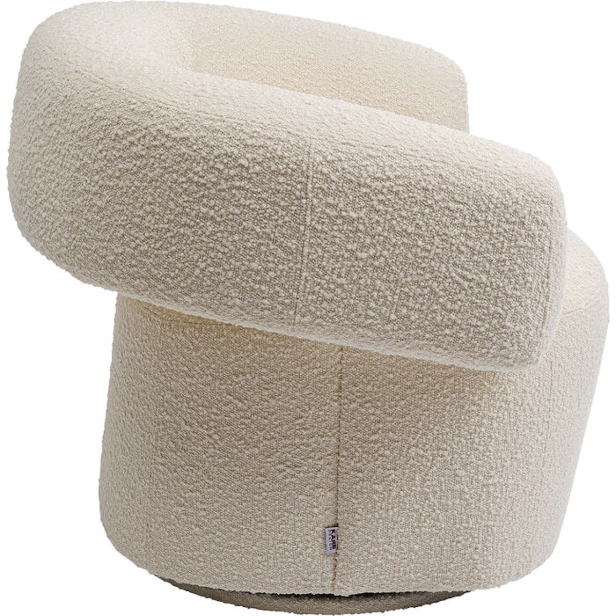 Fauteuil pivotant MAYE Kare Design crème