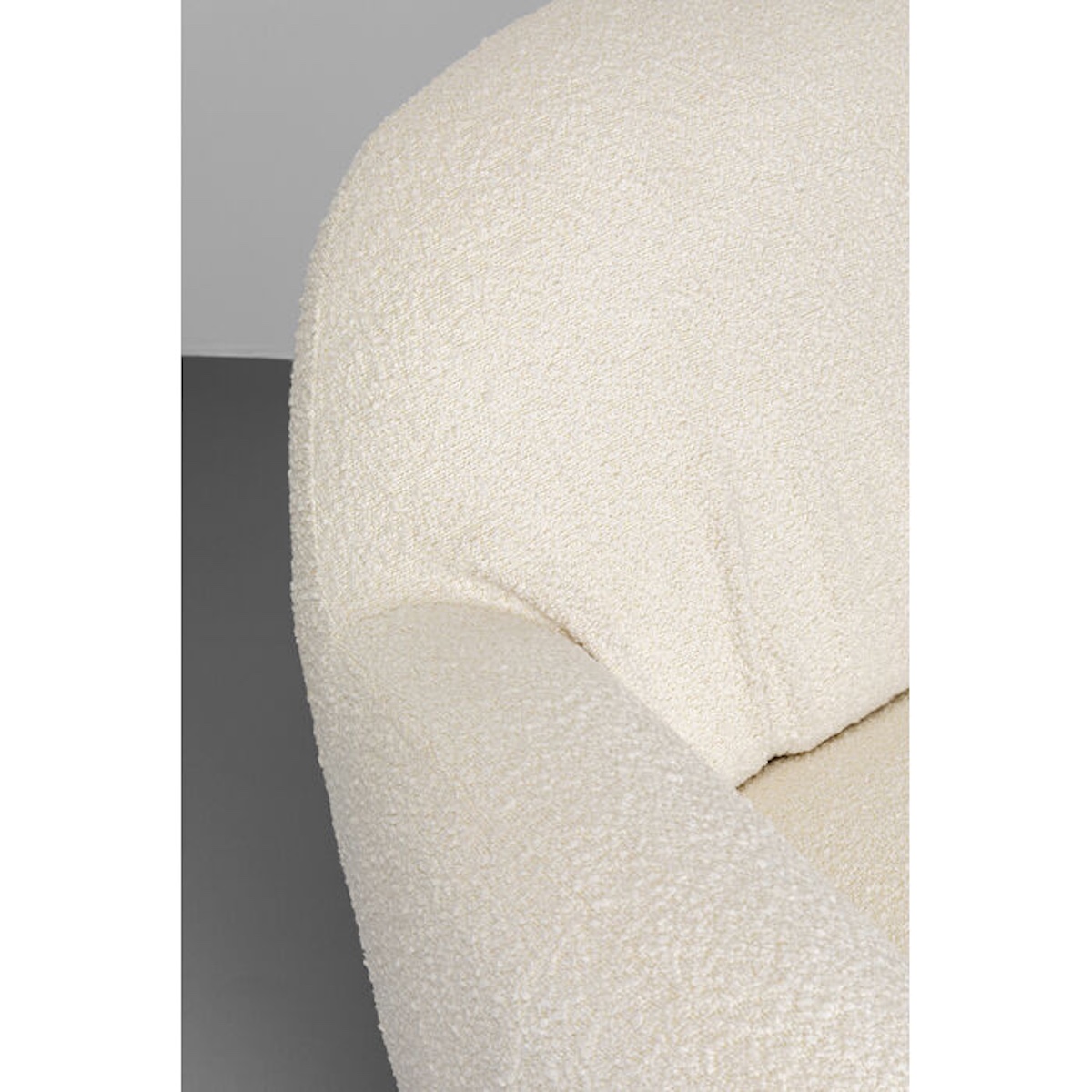 Fauteuil pivotant NUBE Kare Design bouclé