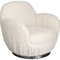 Fauteuil pivotant NUBE Kare Design bouclé