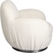 Fauteuil pivotant NUBE Kare Design bouclé