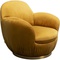 Fauteuil pivotant NUBE Kare Design jaune
