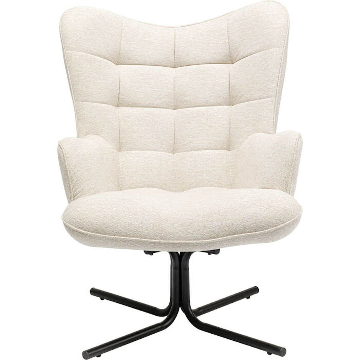 Fauteuil pivotant OSCAR Kare Design crème