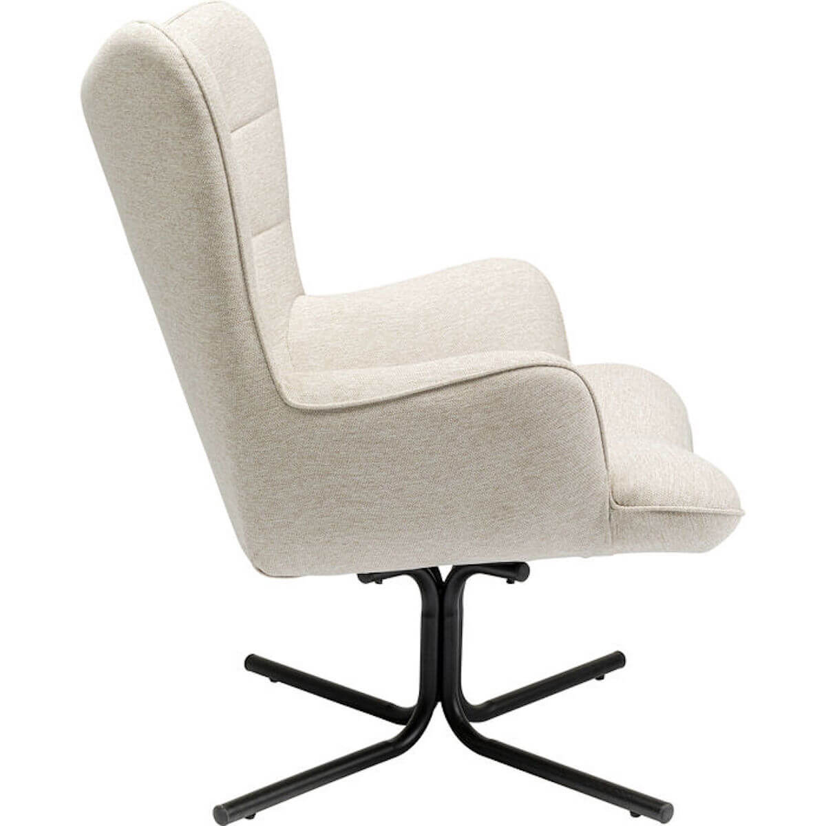 Fauteuil pivotant OSCAR Kare Design crème