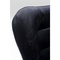 Fauteuil pivotant OSCAR Kare Design velours noir