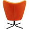 Fauteuil pivotant OSCAR Kare Design velours orange