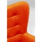 Fauteuil pivotant OSCAR Kare Design velours orange