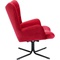 Fauteuil pivotant OSCAR Kare Design velours rouge