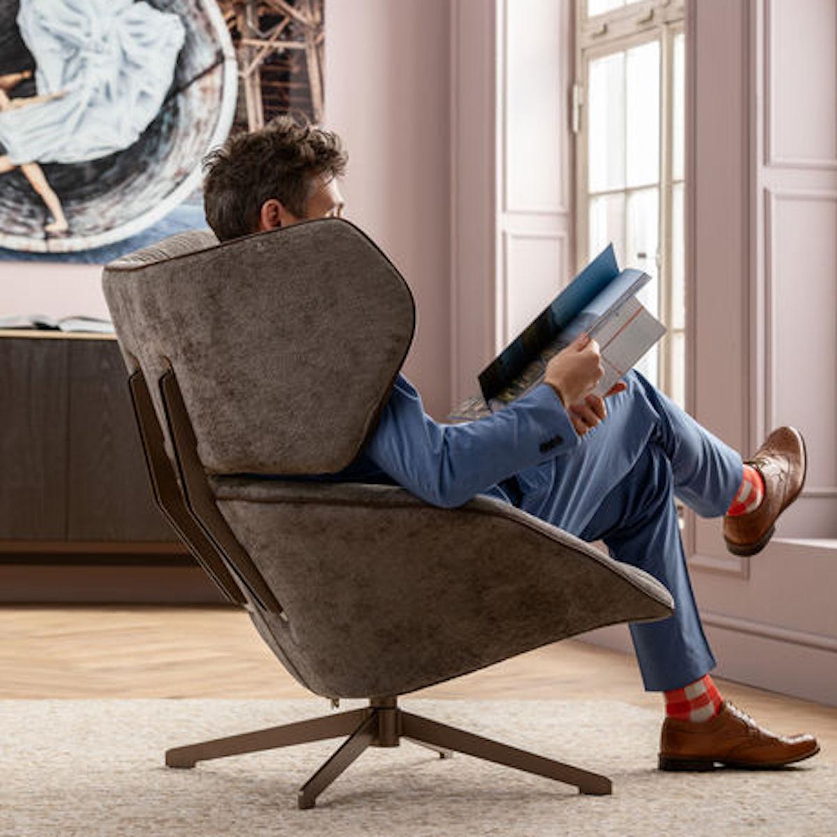 Fauteuil pivotant OVAL OFFICE Kare Design