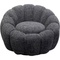 Fauteuil pivotant PEPPO BLOOM Kare Design Melange noir
