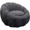 Fauteuil pivotant PEPPO BLOOM Kare Design Melange noir