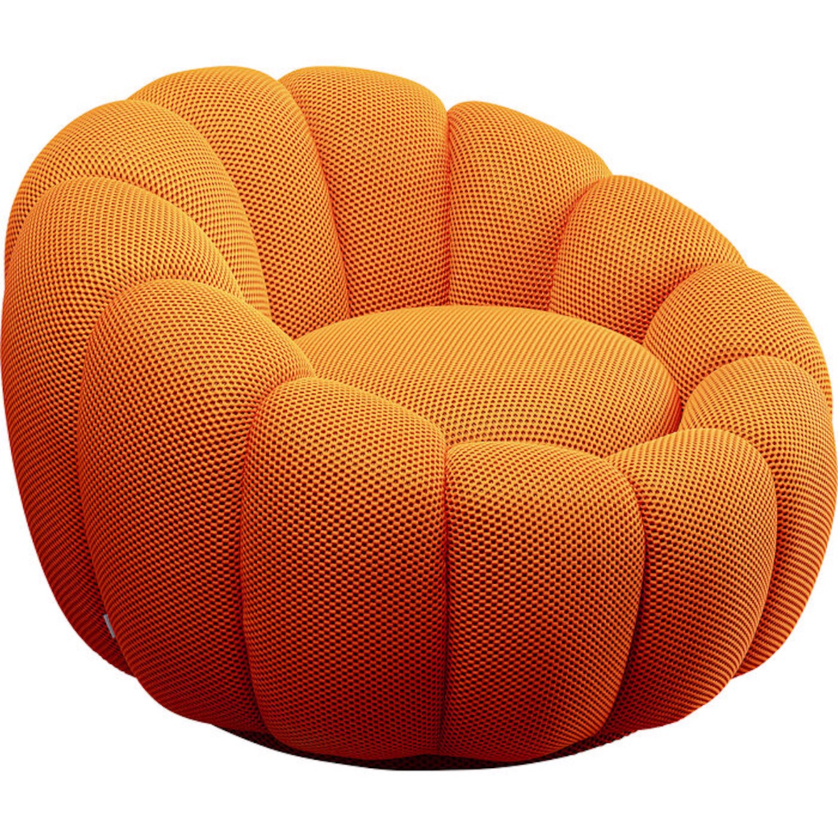 Fauteuil pivotant PEPPO BLOOM Kare Design orange