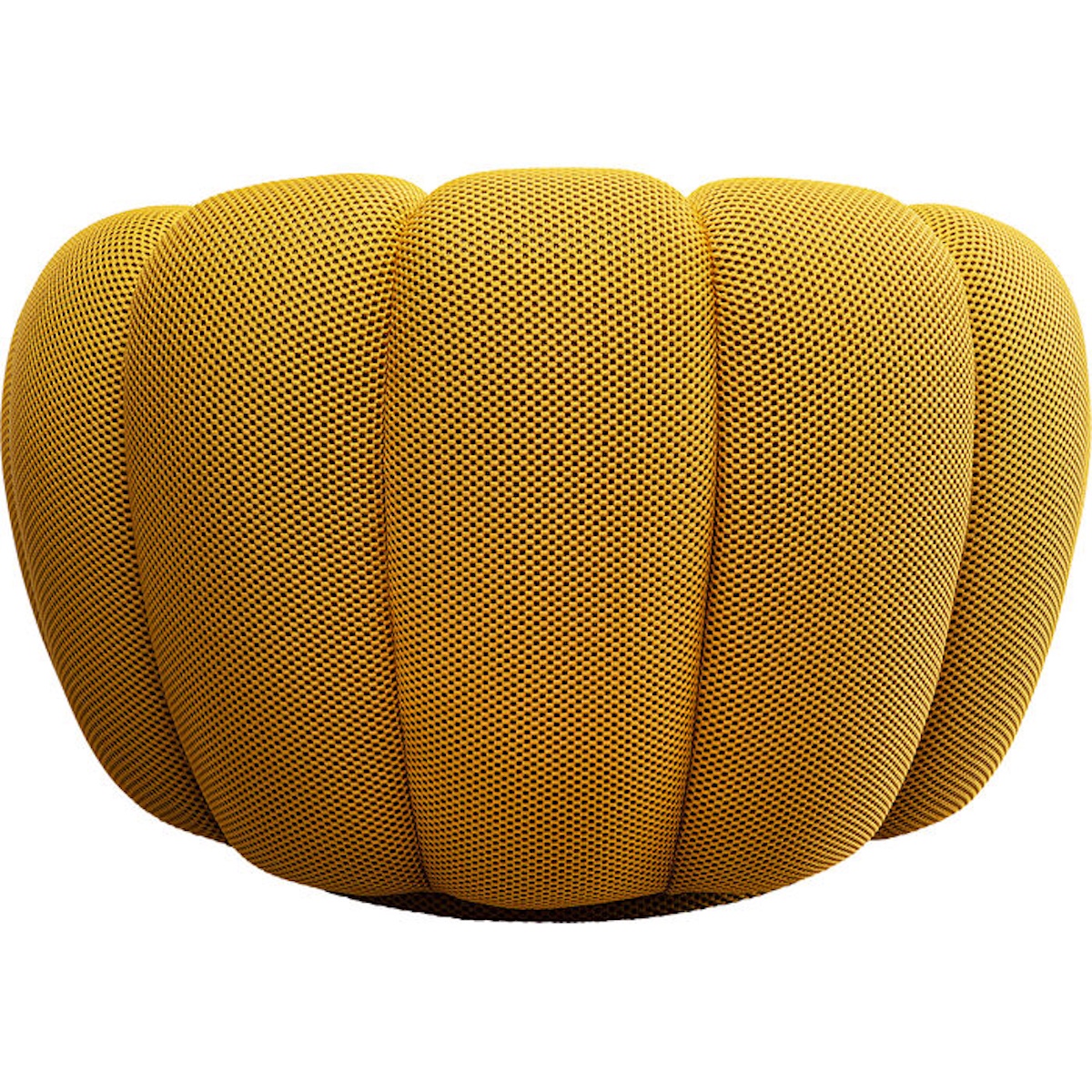 Fauteuil pivotant PEPPO Kare Design Bloom jaune