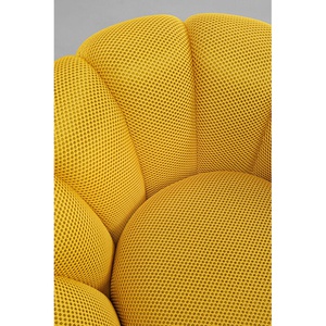 Fauteuil pivotant PEPPO Kare Design Bloom jaune