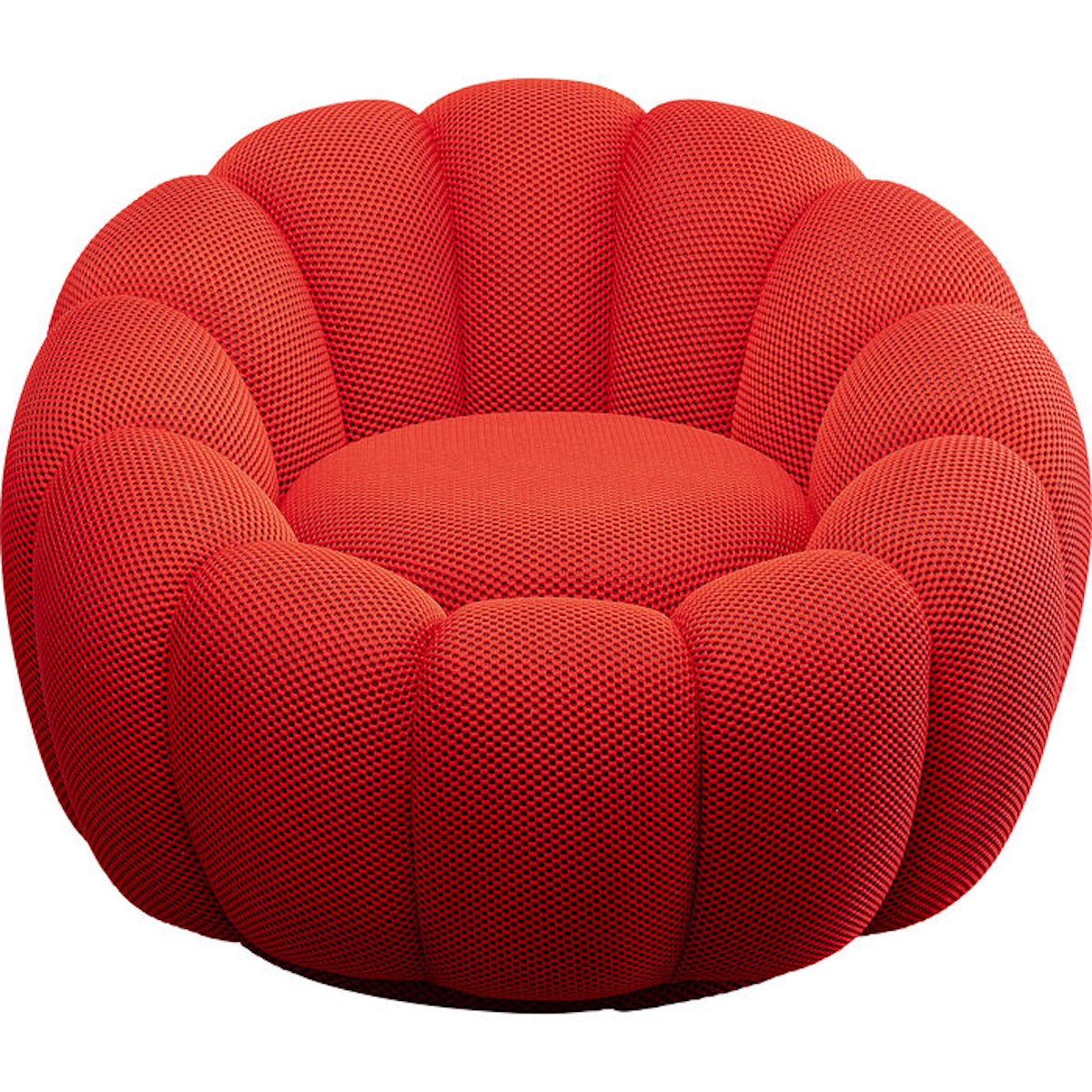 Fauteuil pivotant PEPPO Kare Design Bloom rouge