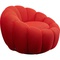 Fauteuil pivotant PEPPO Kare Design Bloom rouge