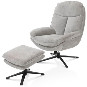 Fauteuil + pouf FLORENCE Henders & Hazel Enzo caillou