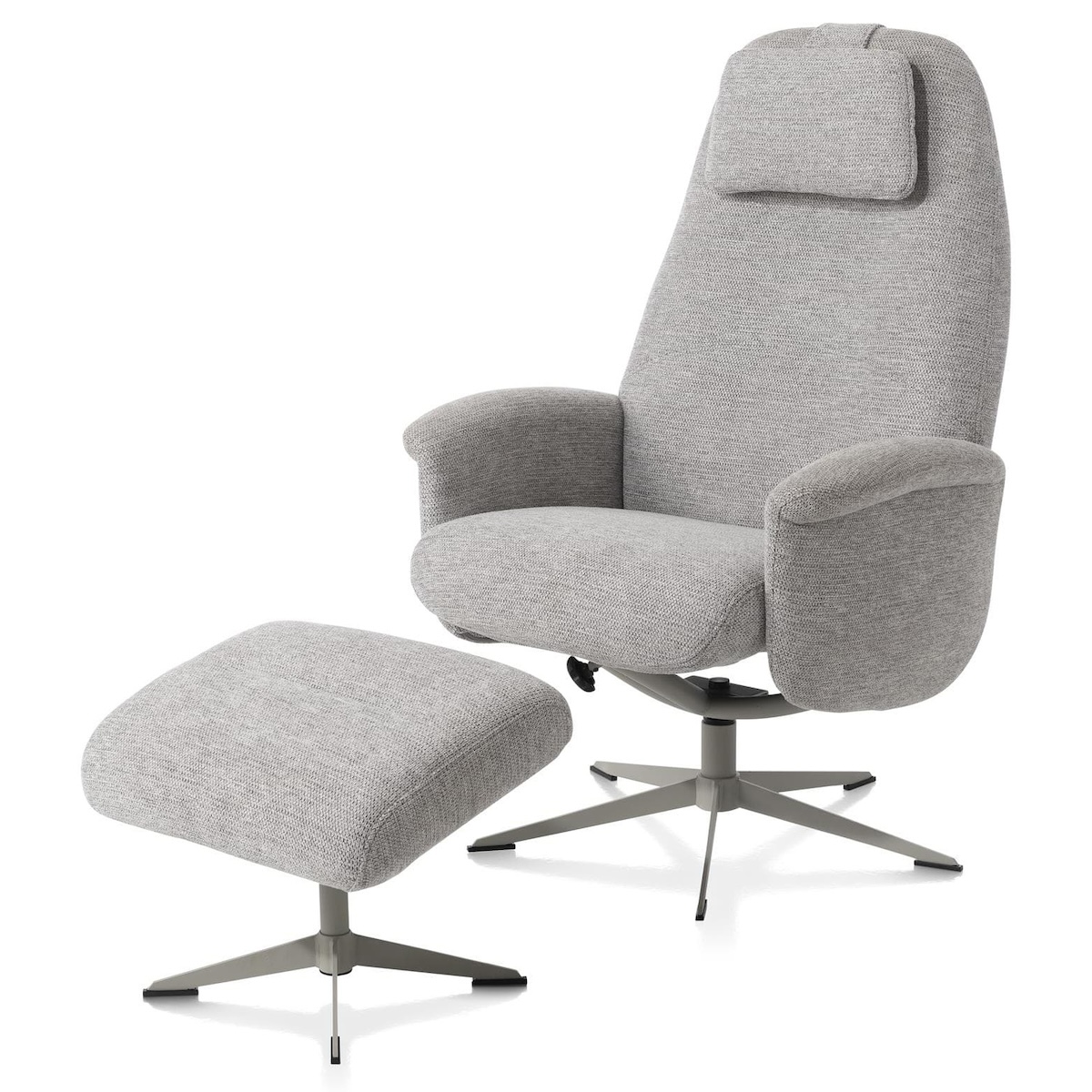 Fauteuil relax + pouf TONALE Xooon Gp.01 VADA Pebble