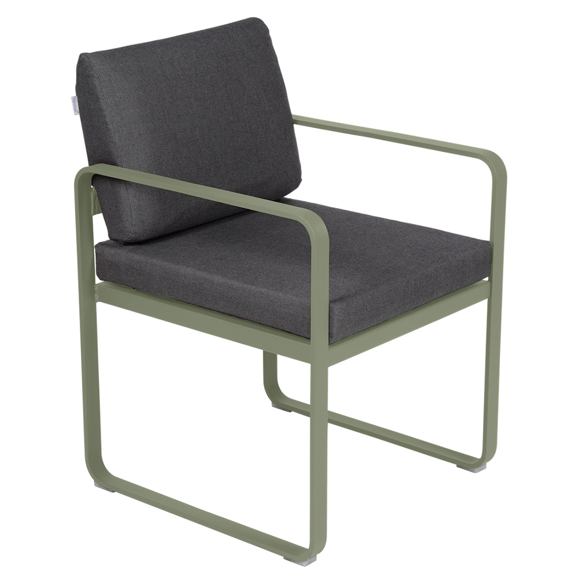 Fauteuil repas BELLEVIE Fermob cactus-gris graphite