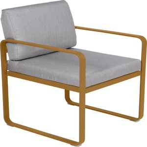 Fauteuil repas BELLEVIE Fermob pain d'épices-gris flanelle 