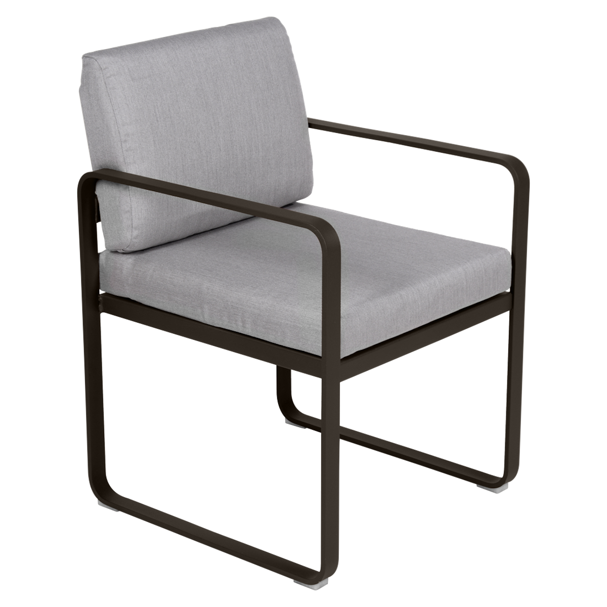 Fauteuil repas BELLEVIE Fermob tonka-gris flanelle 
