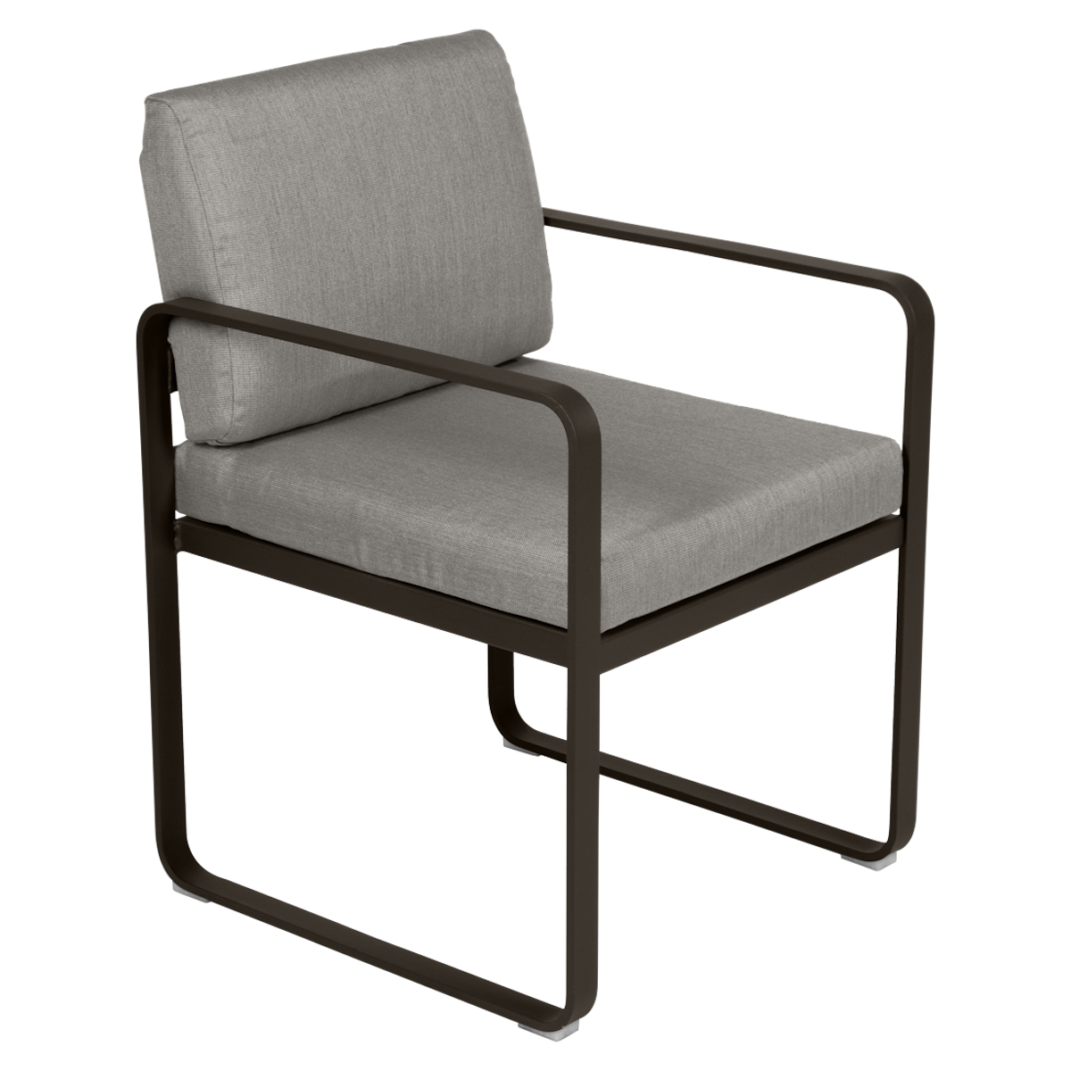 Fauteuil repas BELLEVIE Fermob tonka-taupe grisé