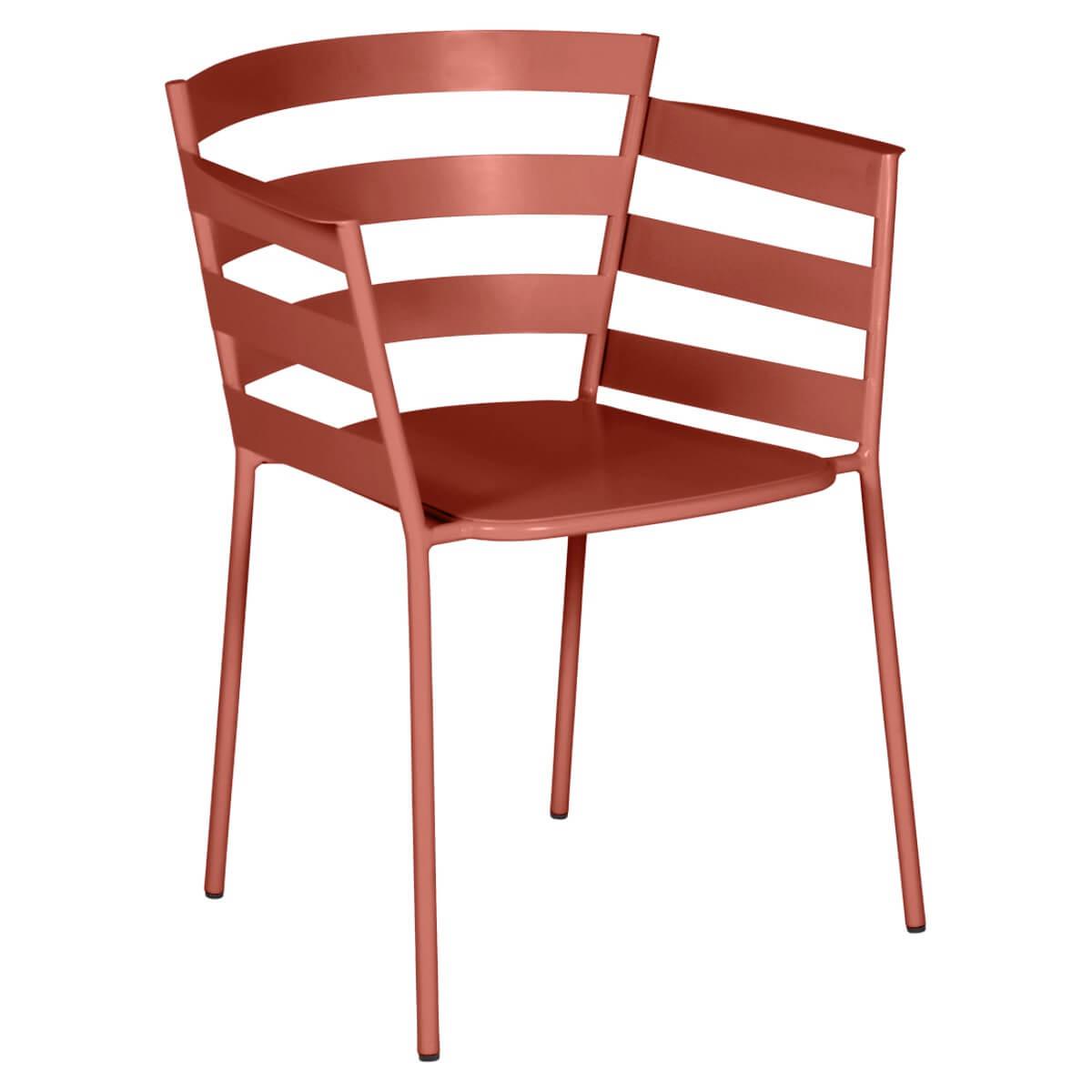 Fauteuil RYTHMIC Fermob rouge ocre