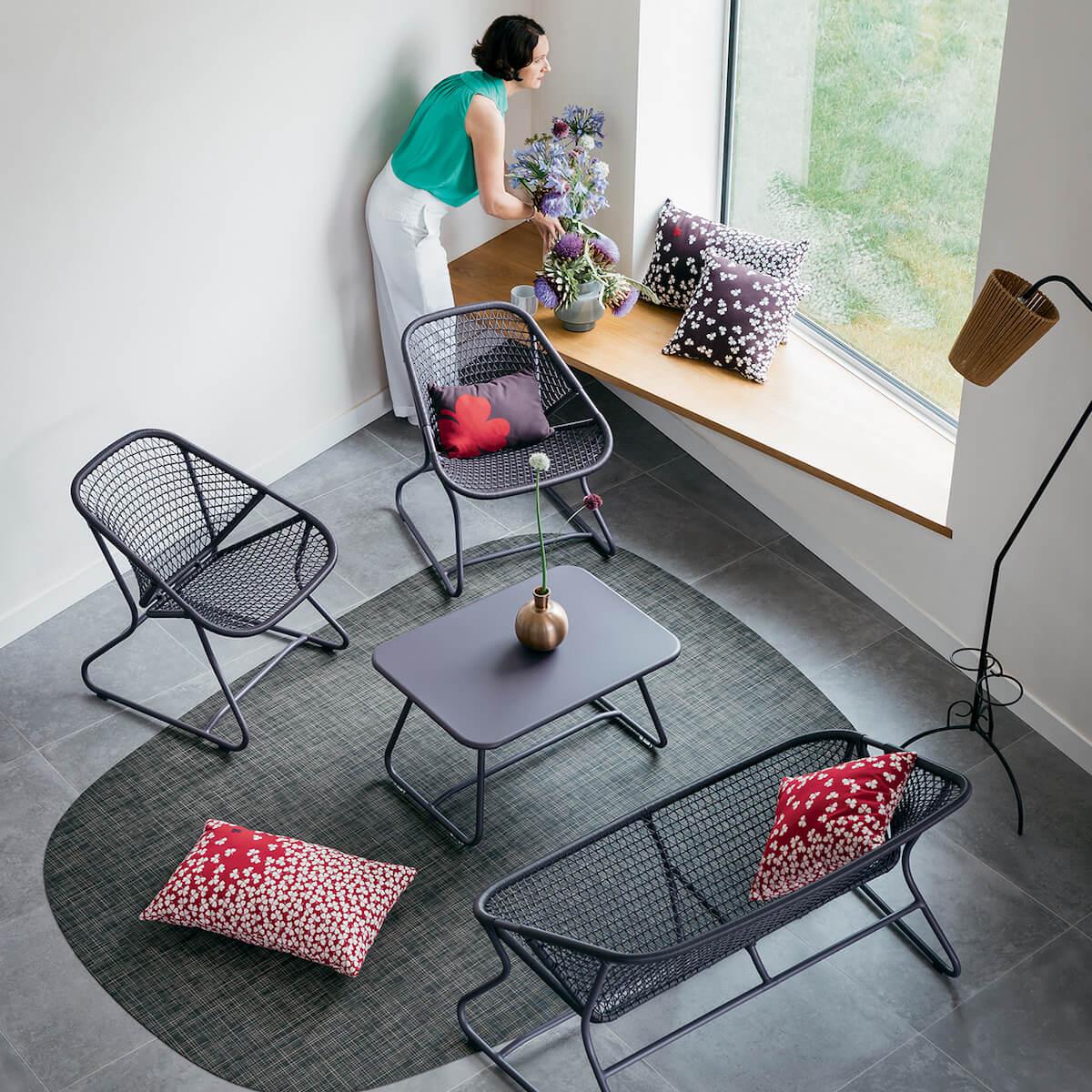 Fauteuil SIXTIES Fermob Gris orage