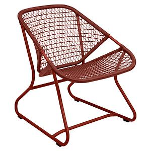 Fauteuil SIXTIES Fermob rouge ocre