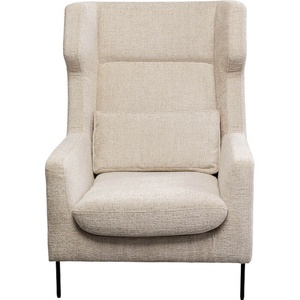 Fauteuil + tabouret QUINN HIGH Kare Design beige