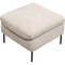 Fauteuil + tabouret QUINN HIGH Kare Design beige