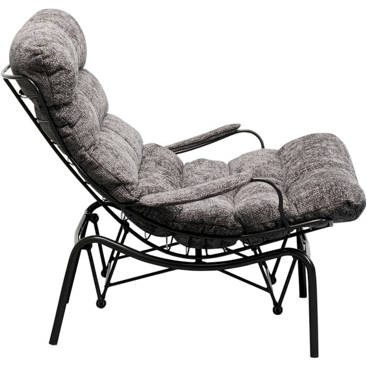 Fauteuil-tabouret VIENNA SWING Kare Design gris