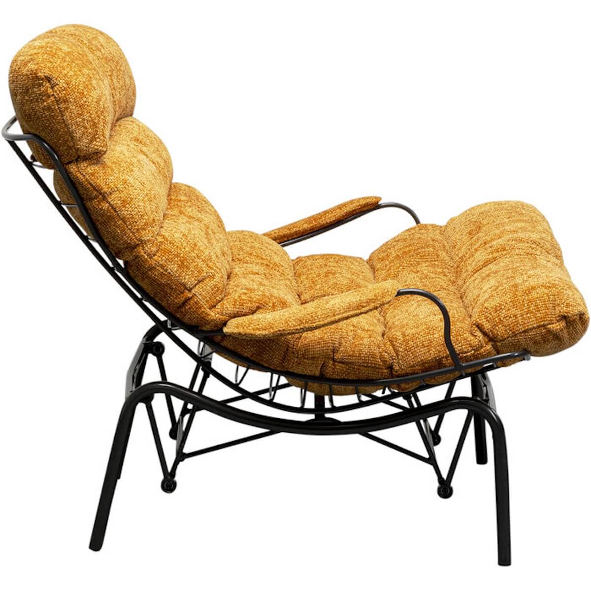 Fauteuil-tabouret VIENNA SWING Kare Design jaune