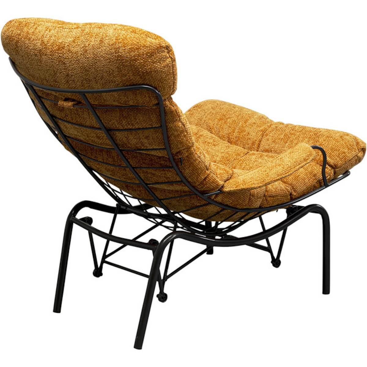 Fauteuil-tabouret VIENNA SWING Kare Design jaune