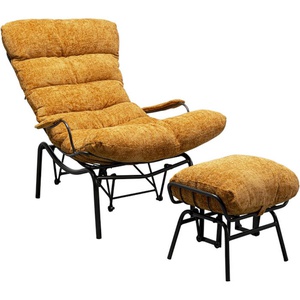 Fauteuil-tabouret VIENNA SWING Kare Design jaune