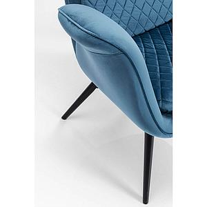 Fauteuil TUDOR VELVET Kare Design petrol