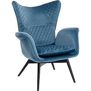 Fauteuil TUDOR VELVET Kare Design petrol