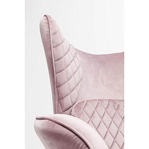 Fauteuil TUDOR VELVET Kare Design rose