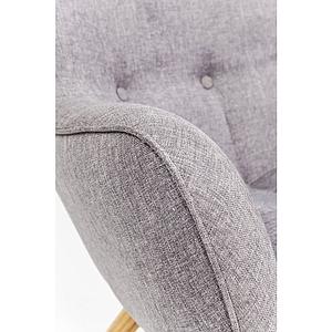 Fauteuil VICKY Kare Design gris-pieds chêne