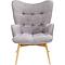 Fauteuil VICKY Kare Design gris-pieds chêne