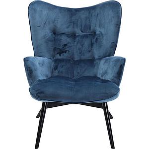 Fauteuil VICKY Kare Design velours petrole