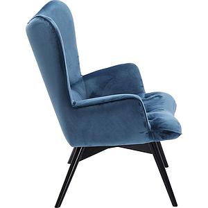 Fauteuil VICKY Kare Design velours petrole