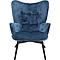 Fauteuil VICKY Kare Design velours petrole