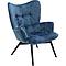Fauteuil VICKY Kare Design velours petrole